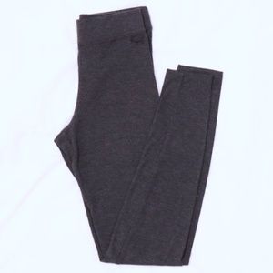 VS PINK Gray Basic Leggings with Dog Logo Embroidery